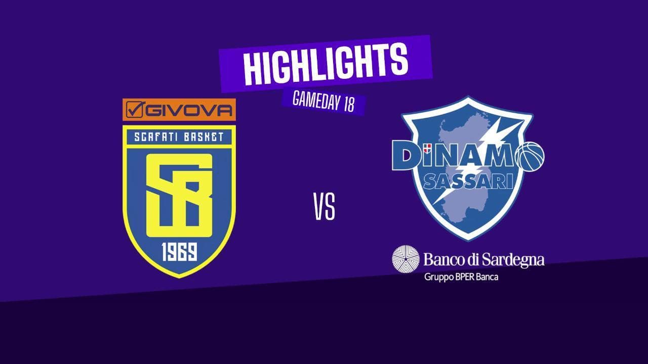 Basket serie A, gli highlights di Scafati - Sassari