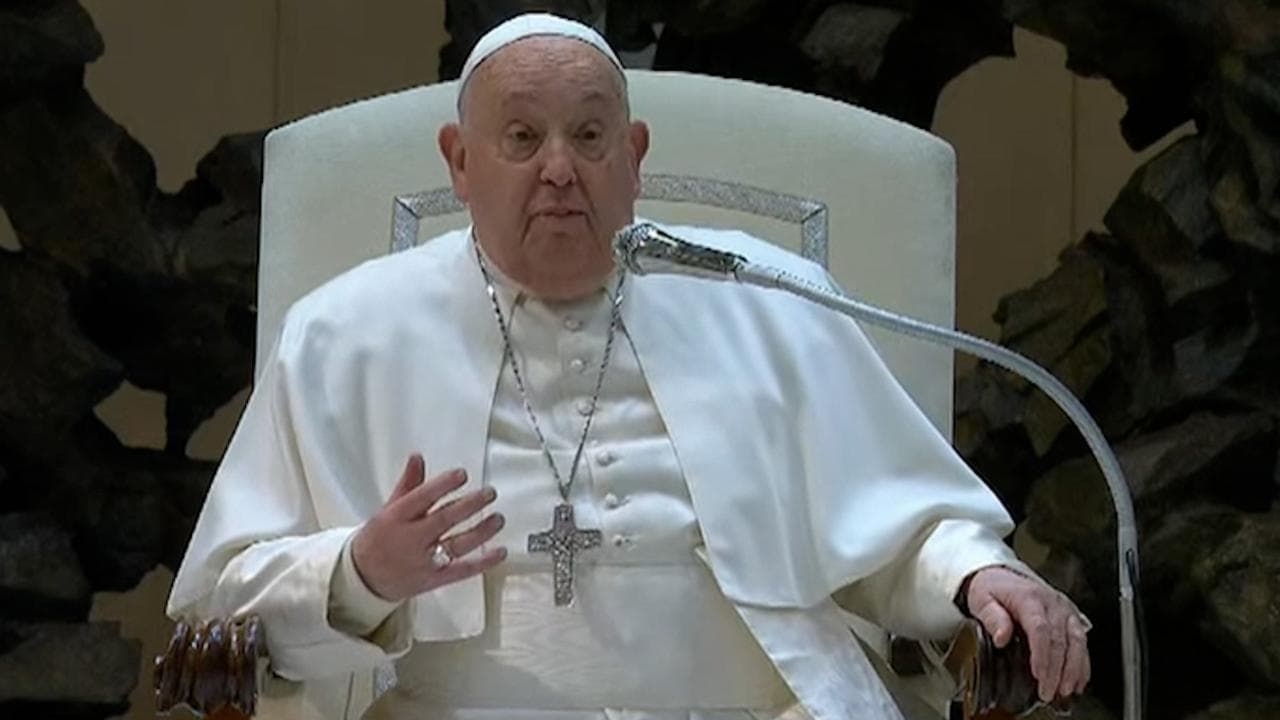 Vaticano, il Papa non legge all'udienza generale: "Mi scuso, ho un forte raffreddore"