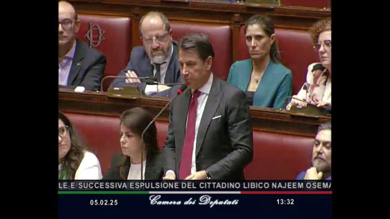 Almasri, Conte: "Meloni non parli più davanti a qualche scendiletto ma al Tribunale dei Ministri"