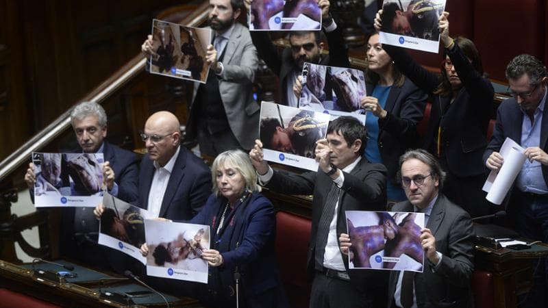Deputati di Avs in aula alla Camera