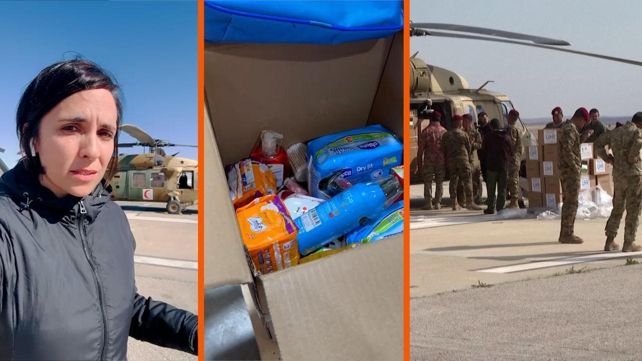 In volo su Gaza ridotta a deserto, nella zona cuscinetto con gli aiuti giordani per chi non ha nulla