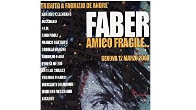 La copertina dell’album di Zucchero Faber, amico fragile (2003) di artisti vari