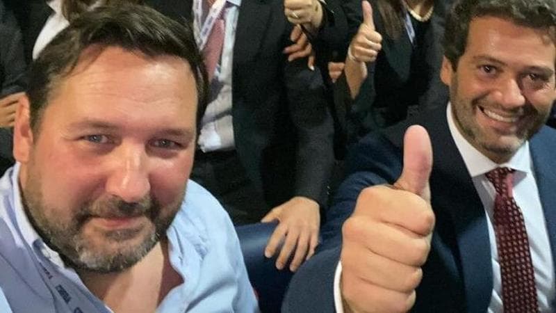A sinistra Nuno Pardal, a destra Ventura