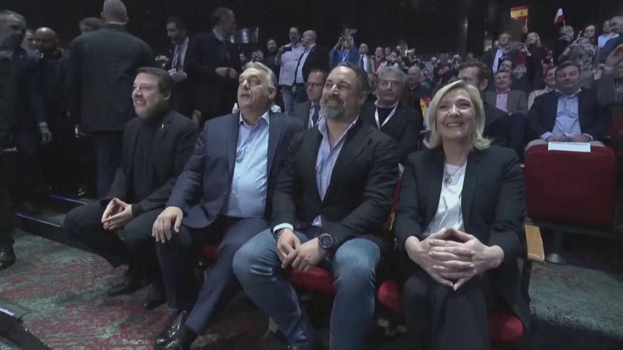 Salvini con Abascal, Orban, Le Pen al vertice dell'eurodestra promosso da Vox a Madrid