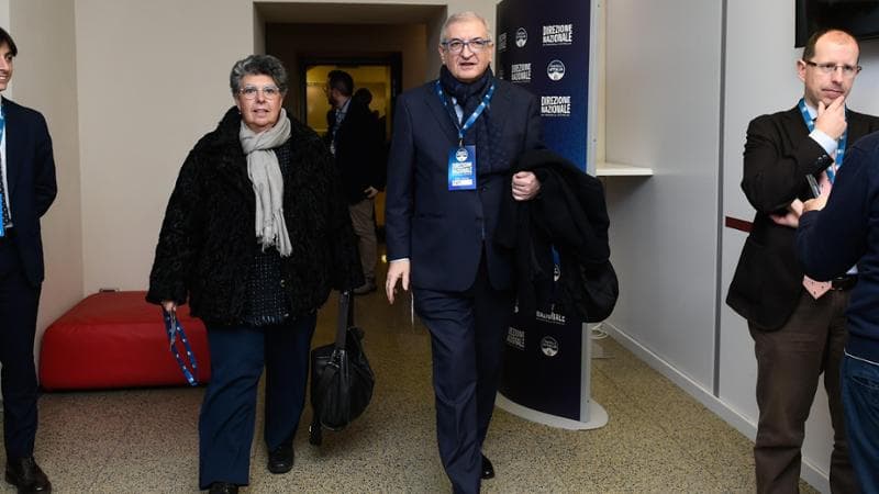 Tommaso Foti, ministro degli Affari europei e del Pnrr, con l'onorevole Daniela Dondi

