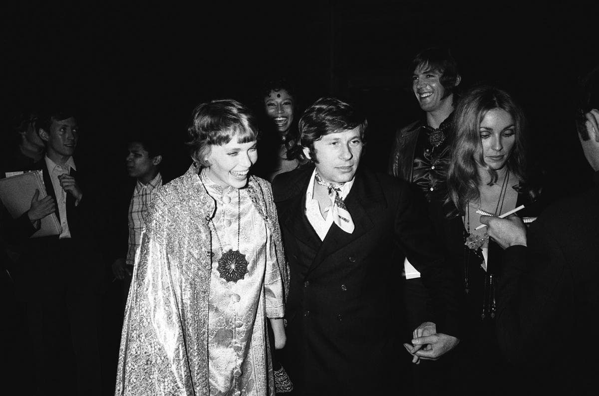 Con Roman Polanski e Sharon Tate alla prima a Cannes di Rosemary's baby, nel 1968