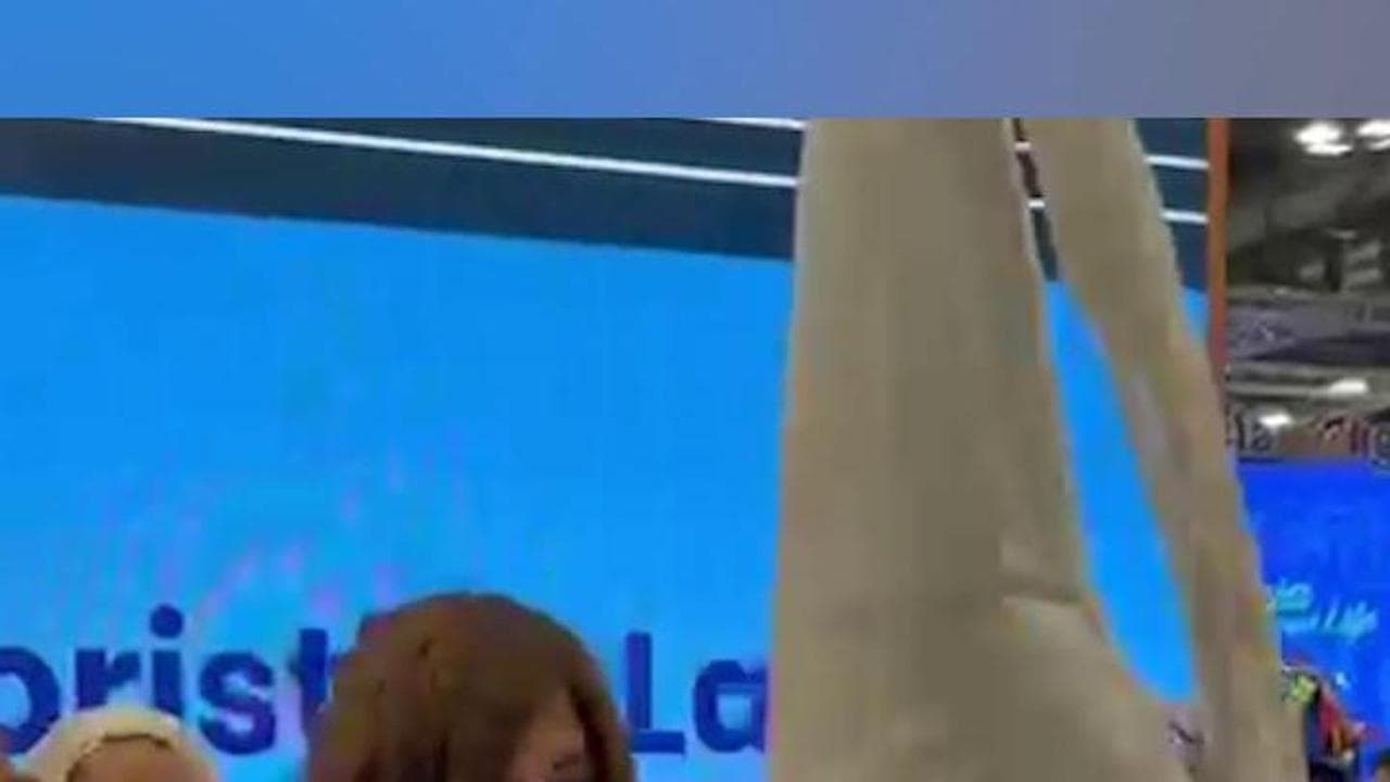La ministra Santanchè balla con Pulcinella alla vigilia della mozione di sfiducia alla Bit di Milano
