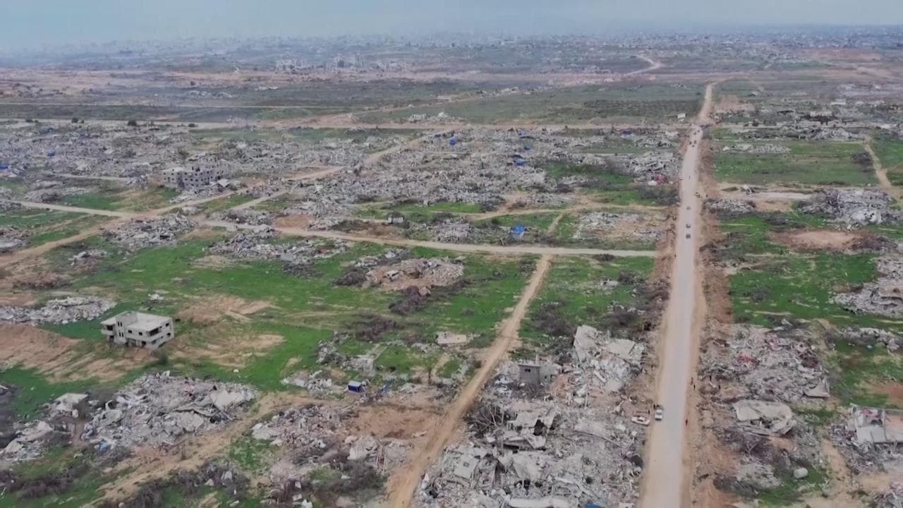 Gaza, il drone mostra la distruzione del corridoio di Netzarim dopo il ritiro israeliano
