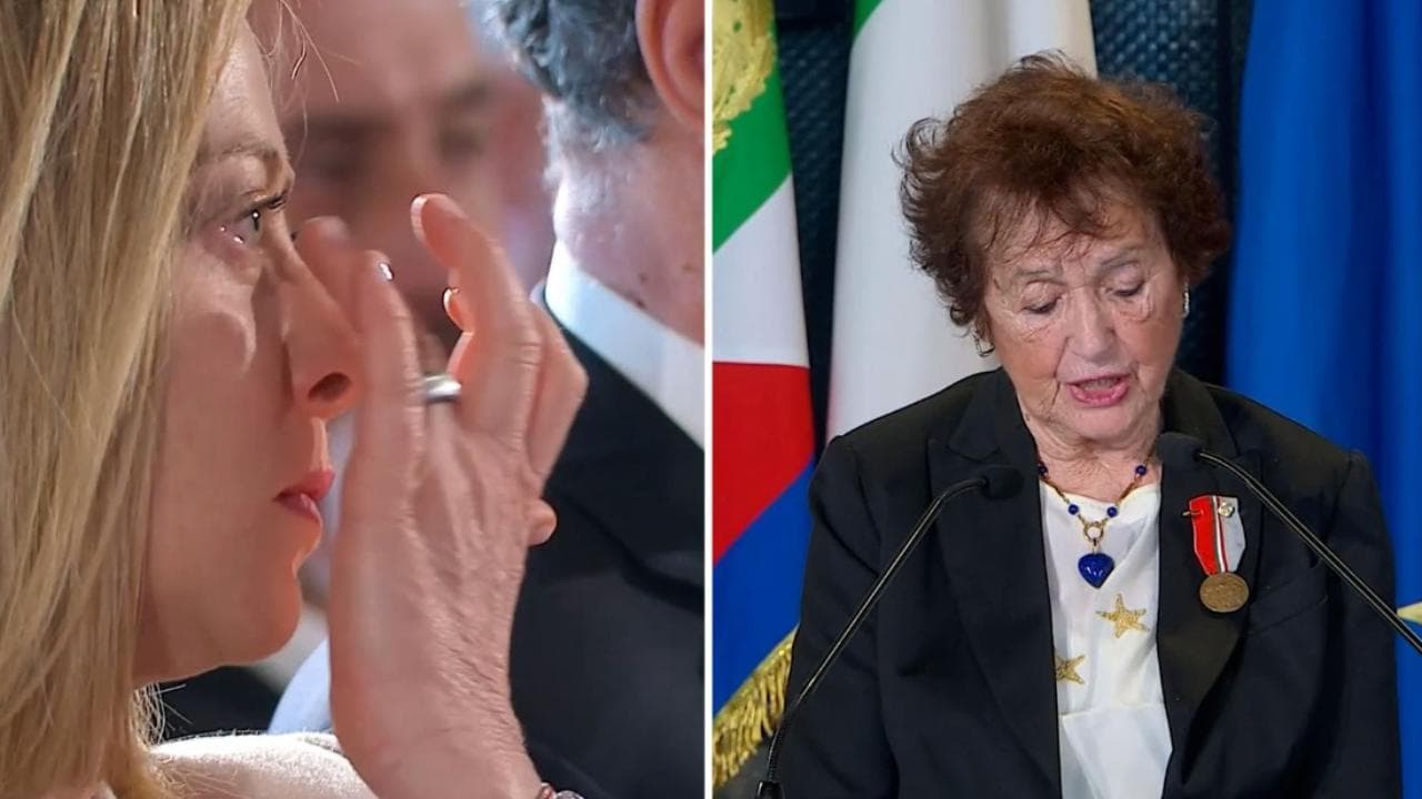 Foibe: le parole di Egea Haffner, la "bambina con la valigia", commuovono la premier Meloni