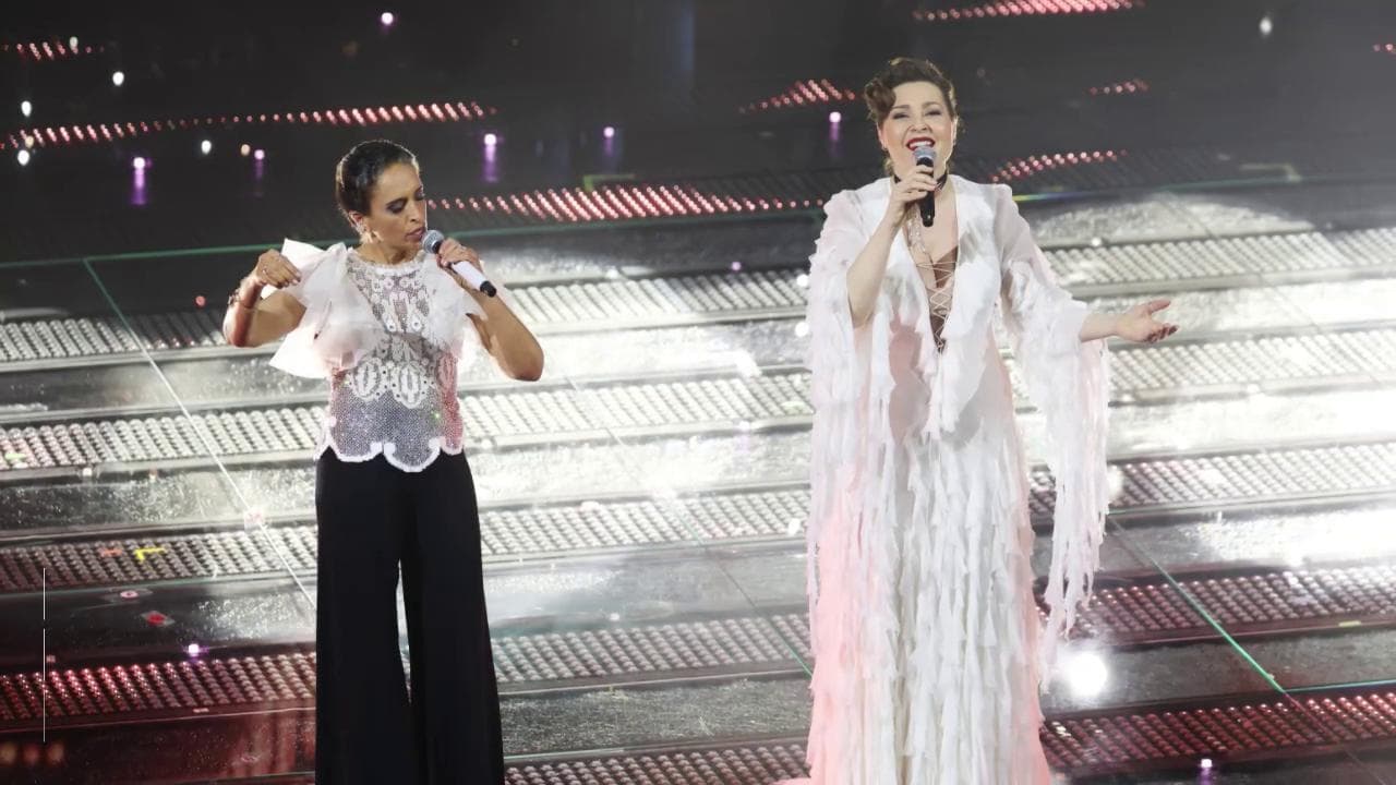 Sanremo 2025, Noa e Mira Awad cantano per la pace in Medio Oriente e incantano l'Ariston