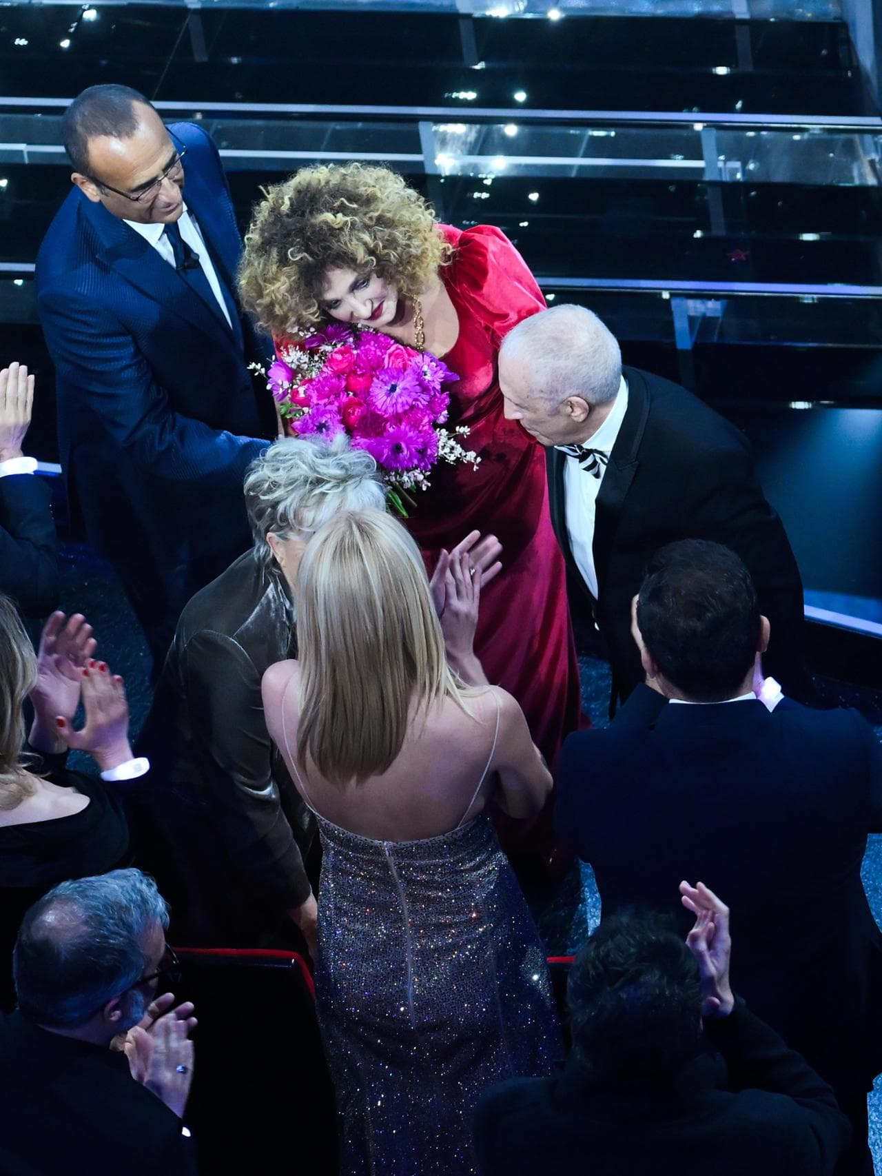Sanremo, 75° Festival della Canzone Italiana 2025 - Quarta Serata. Nella Foto Marcella Bella e il Fratello Gianni