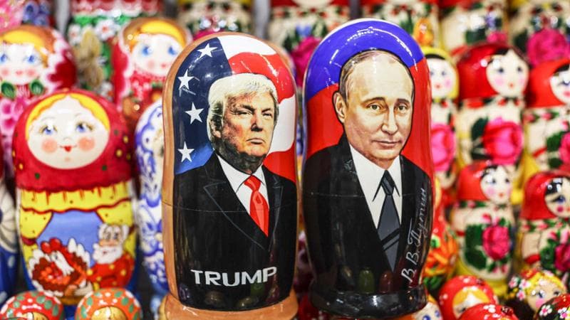 Le matrioske con Trump e Putin