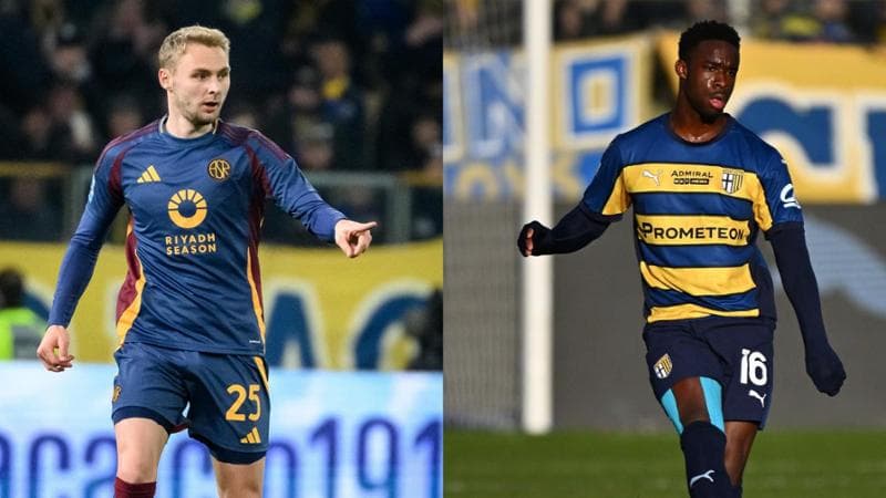 Nelsson della Roma e Mandela Keita del Parma
