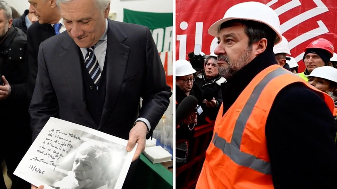 Salvini e Tajani, la bizzarra controagenda dei due vicepremier da Ariccia e Genova