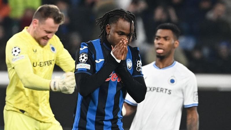 Lookman si dispera dopo aver fallito il rigore