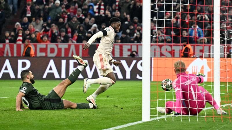 Il gol di Davies in Bayern-Celtic