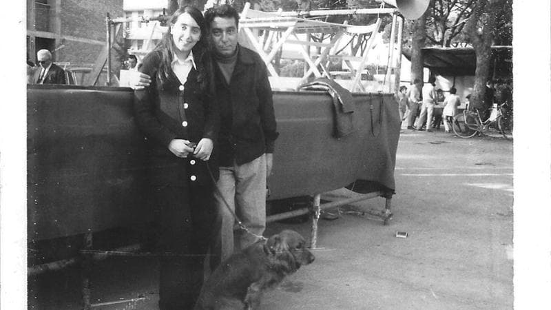 Luciano Bianciardi con la figlia Luciana