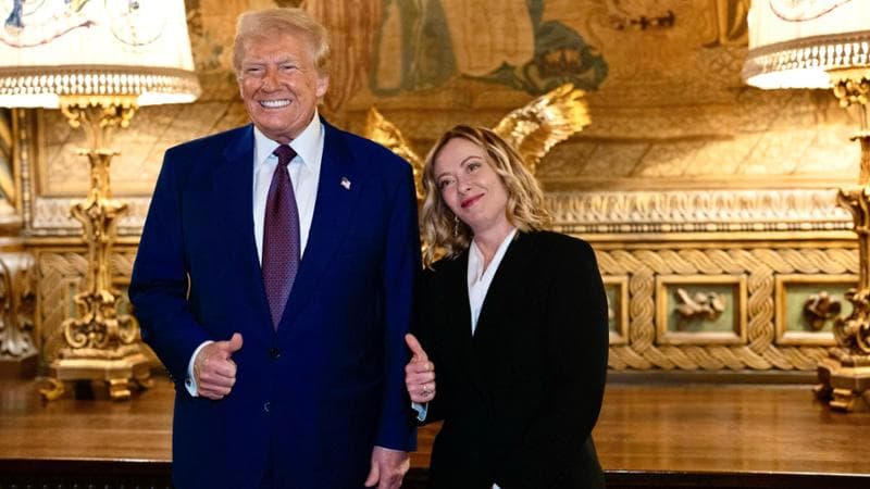 Donald Trump e Giorgia Meloni