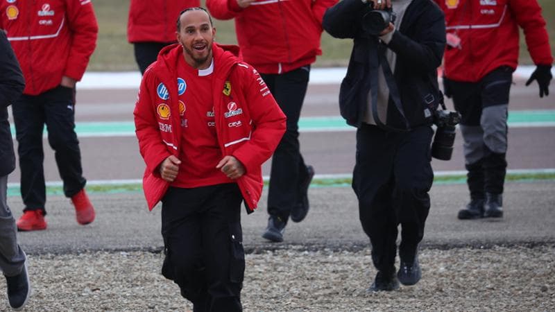 Lewis Hamilton a Fiorano
