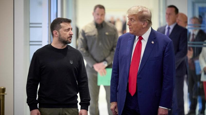 Zelensky e Trump nel 2024