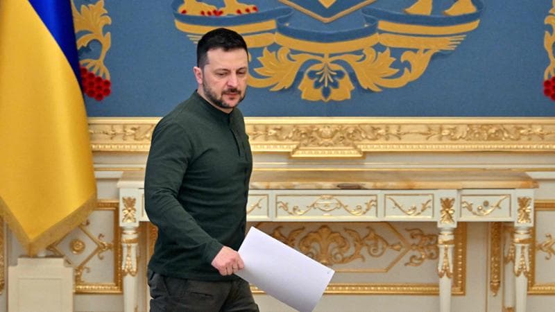 Il presidente Zelensky, deriso da Trump