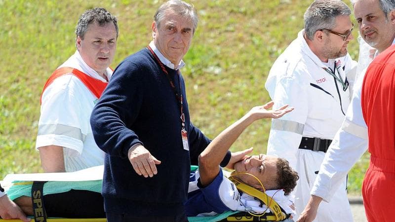 Claudio Costa con Valentino Rossi