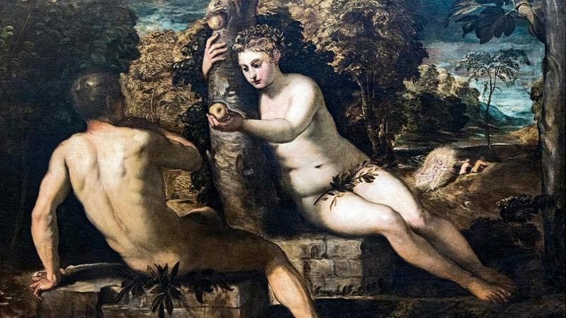 Tintoretto, "La Tentazione di Adamo ed Eva" (1550 - 1553)