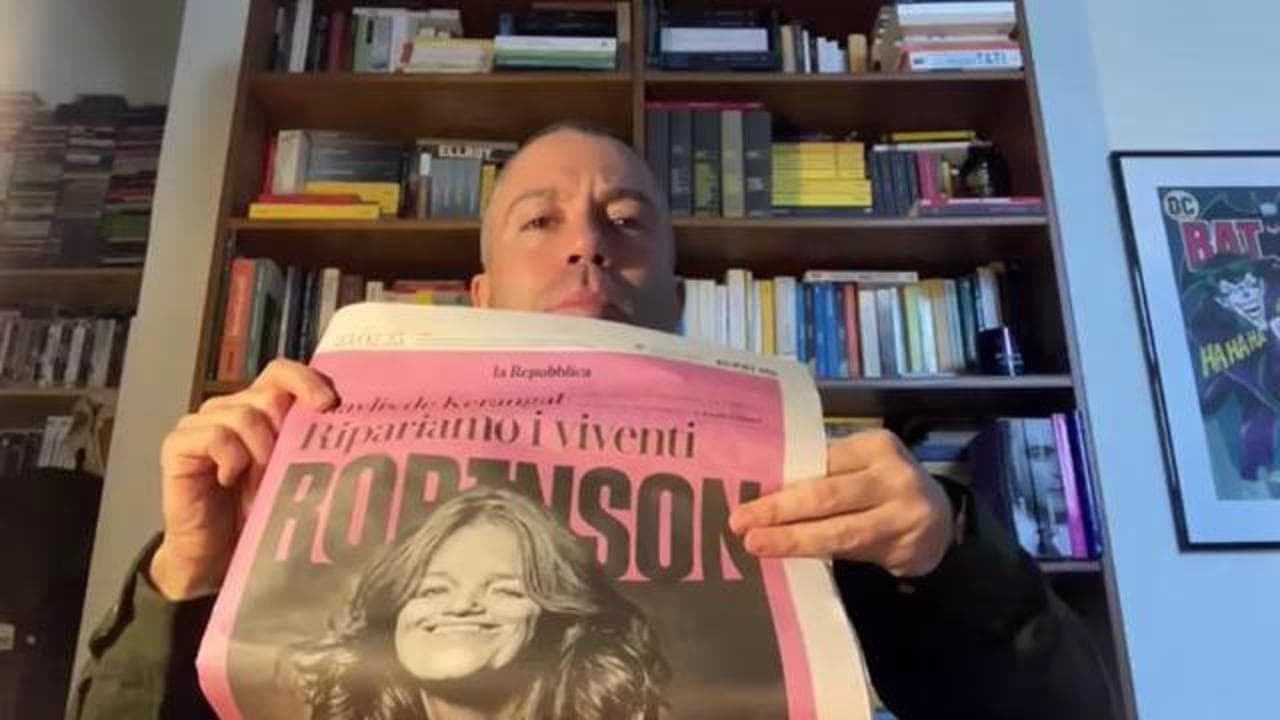Saverio Raimondo lancia Robinson con de Kerangal in copertina: "Datevi un tono"