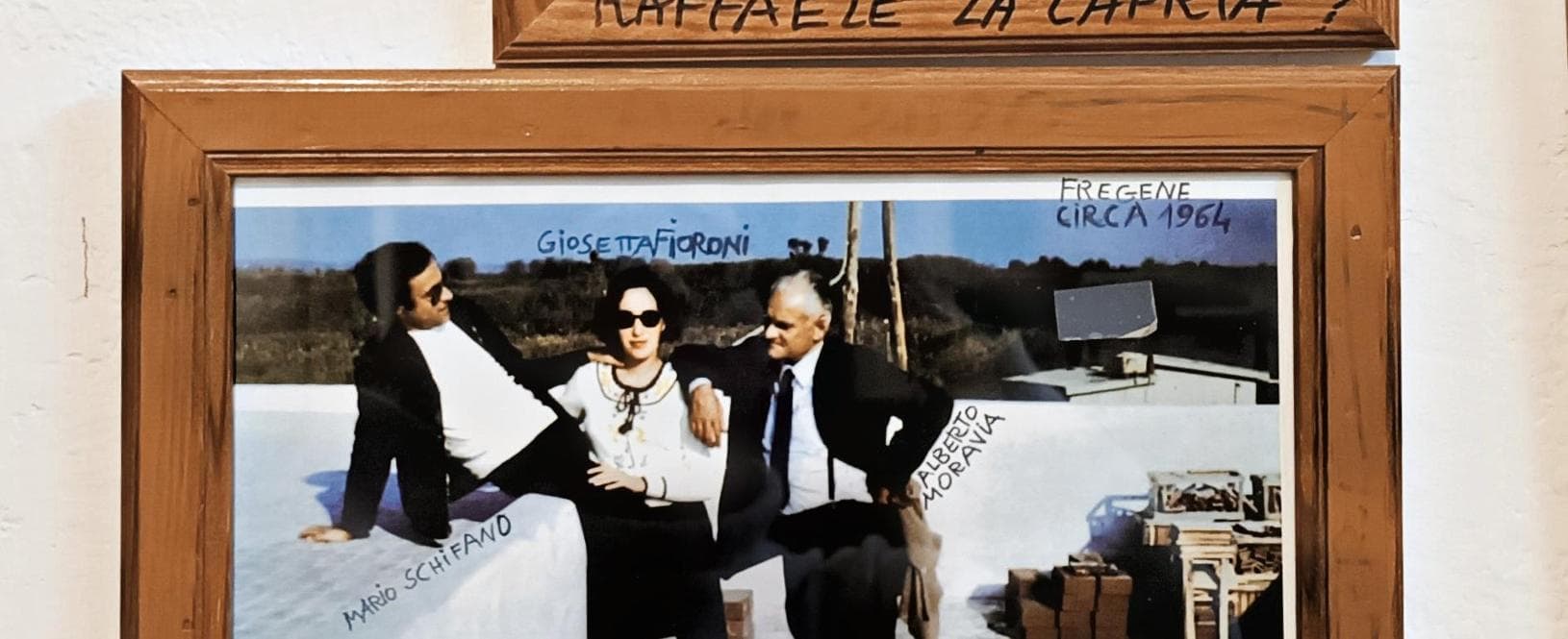 Mario Schifano, Giosetta Fioroni e Alberto Moravia
