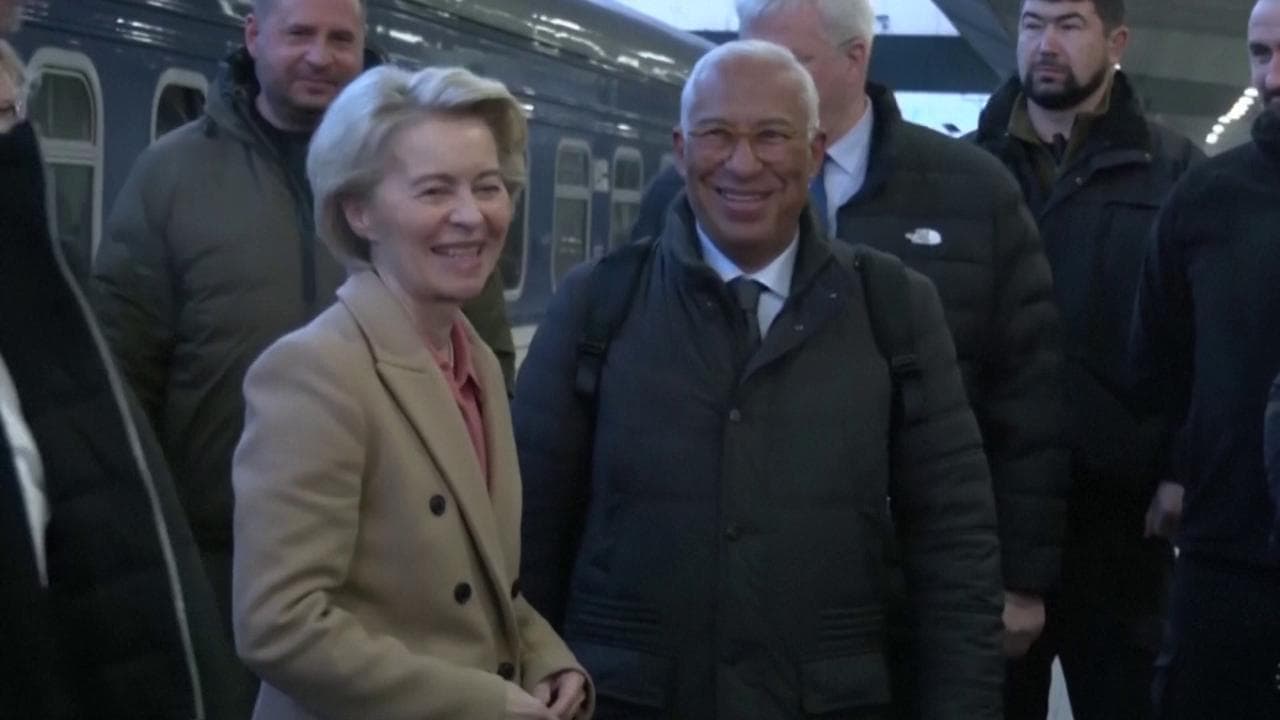 Ucraina, von der Leyen e Costa arrivano a Kiev nel terzo anniversario dell'invasione russa