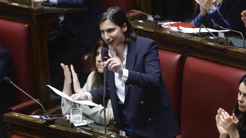Camera dei deputati discussione e voto sulla moxione di sfiducia al ministro del Turismo, nella foto Elly Schlein