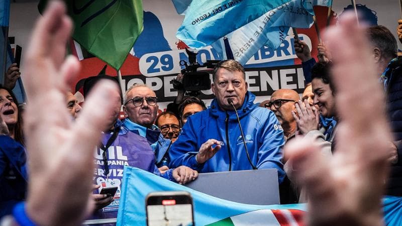 Il segretario generale della Uil&nbsp;Pierpaolo Bombardieri
