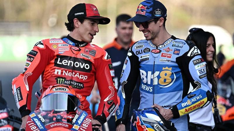 Marc Marquez (a sinistra) col fratello Alex