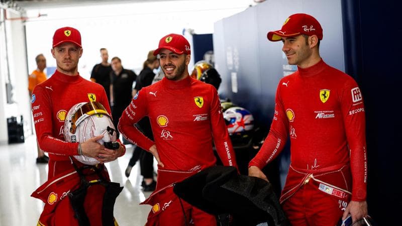 I tre piloti Ferrari