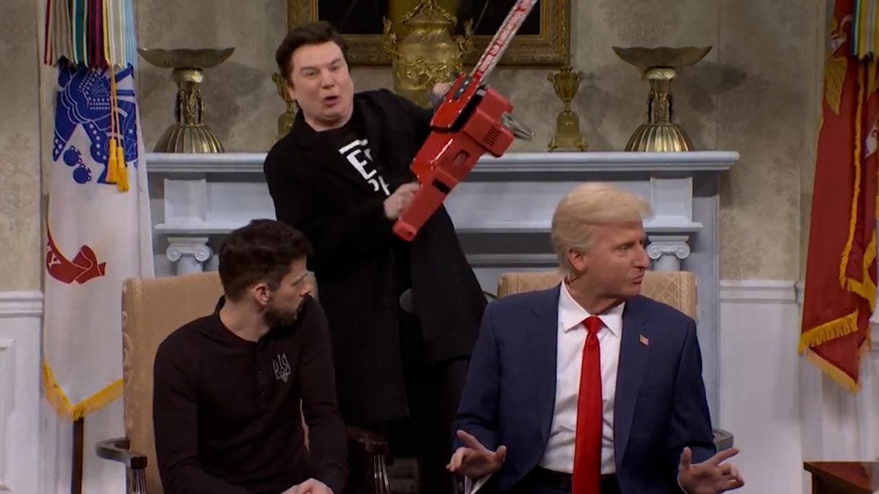 Trump-Zelensky visto da Saturday Night Live, irrompe Musk: "Donald, che ci fai nel mio ufficio?