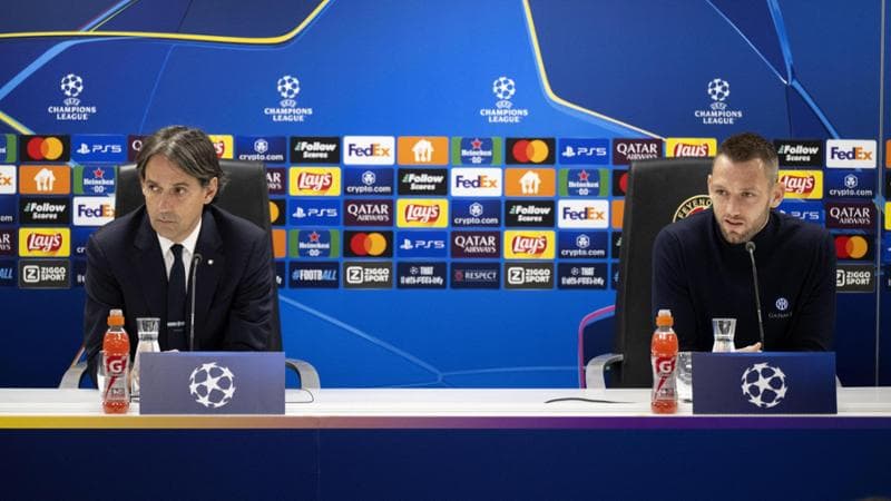 Inzaghi e de Vrij in conferenza stampa
