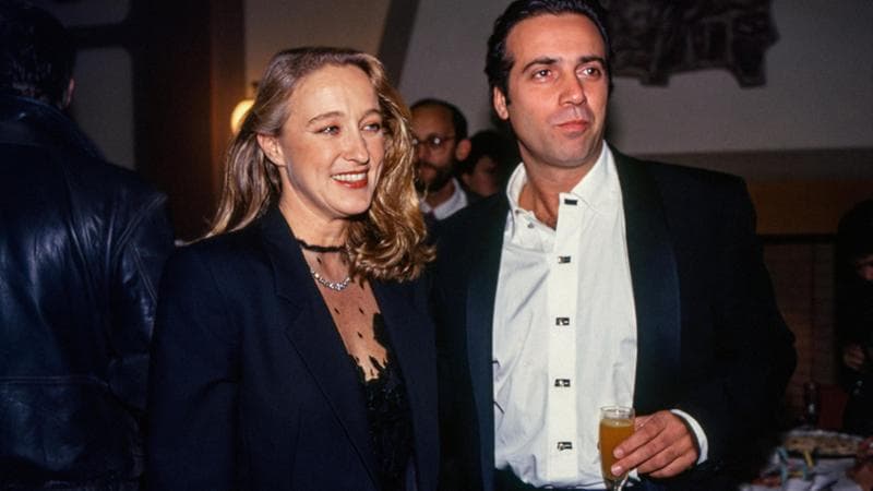 Una foto del 1989 con Massimo Ghini