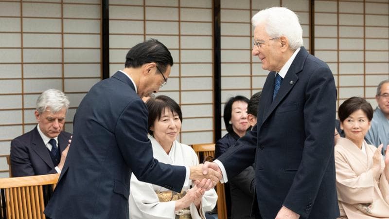 Sergio Mattarella incontra il Governatore di Kyoto
