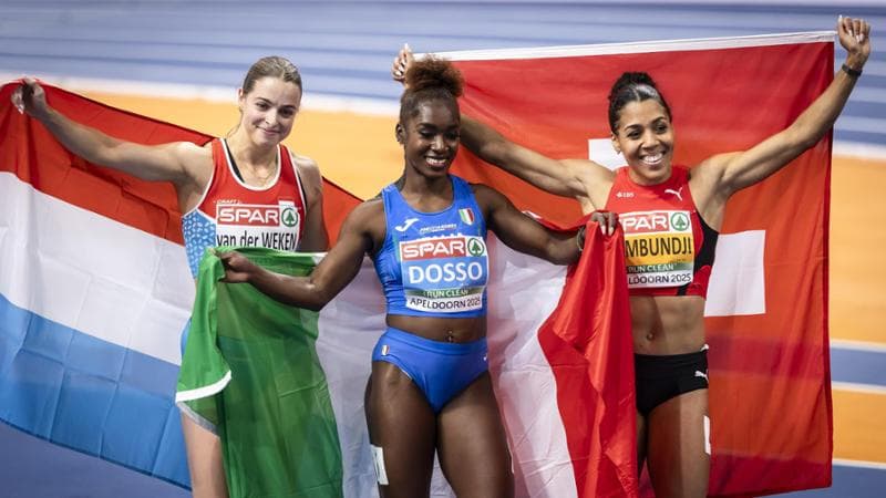 Zaynab Dosso tra Mujinga Kambundji e Patrizia van der Weken