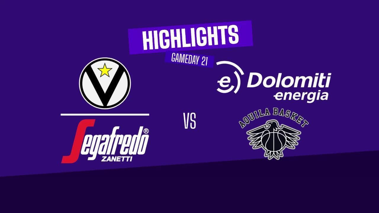 Basket serie A, gli highlights di Virtus Bologna - Trento
