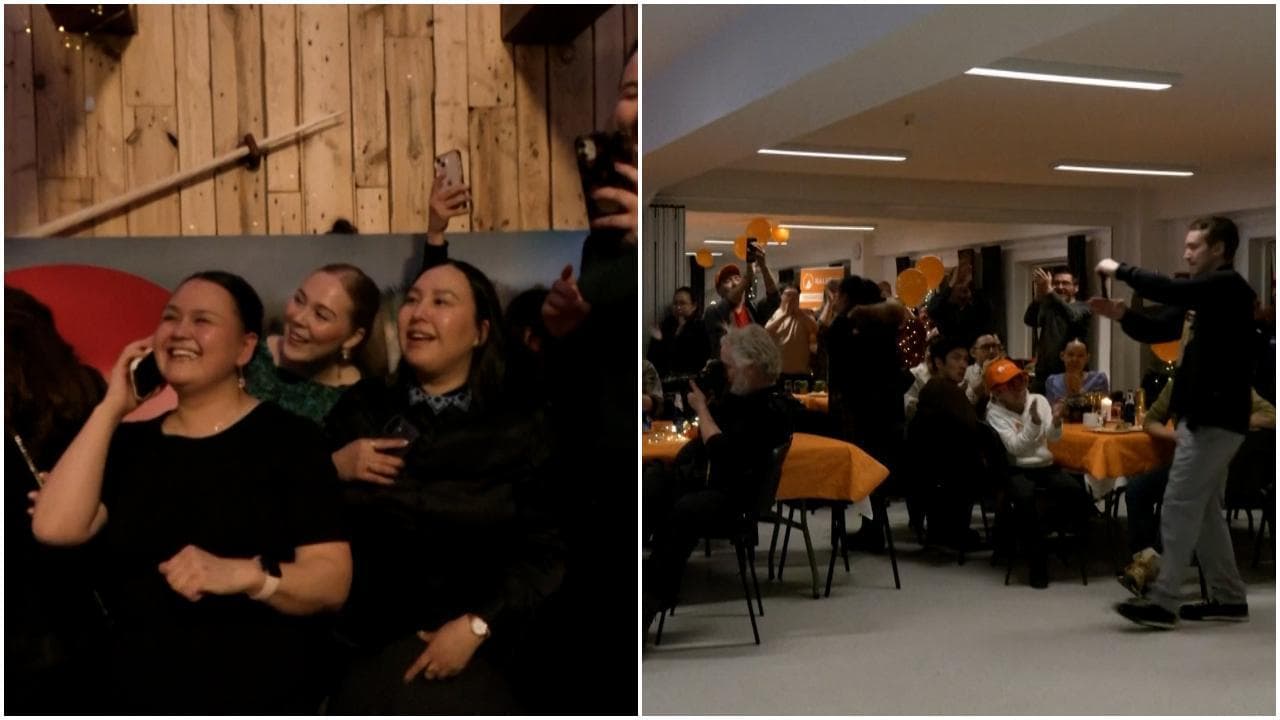 Elezioni in Groenlandia, l'esultanza dei sostenitori di Demokraatit e Naleraq