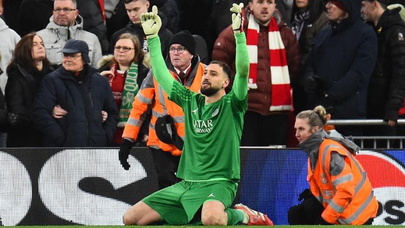 Donnarumma esulta a fine partita