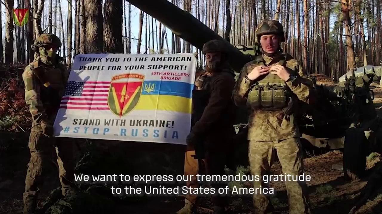 Ucraina, i soldati ringraziano gli Usa: "Le vostre armi difendono il nostro futuro"