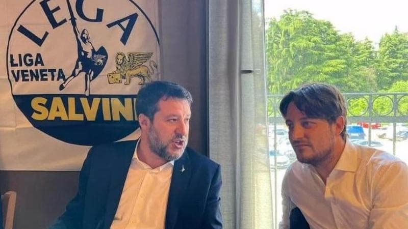 Matteo Salvini e il suo vice Alberto Stefani
