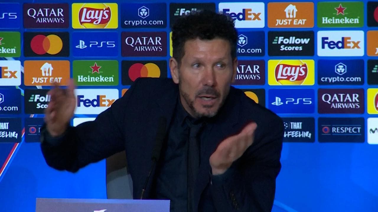 "Chi l'ha visto alzi la mano": la furia di Simeone per il rigore "tolto" all'Atletico