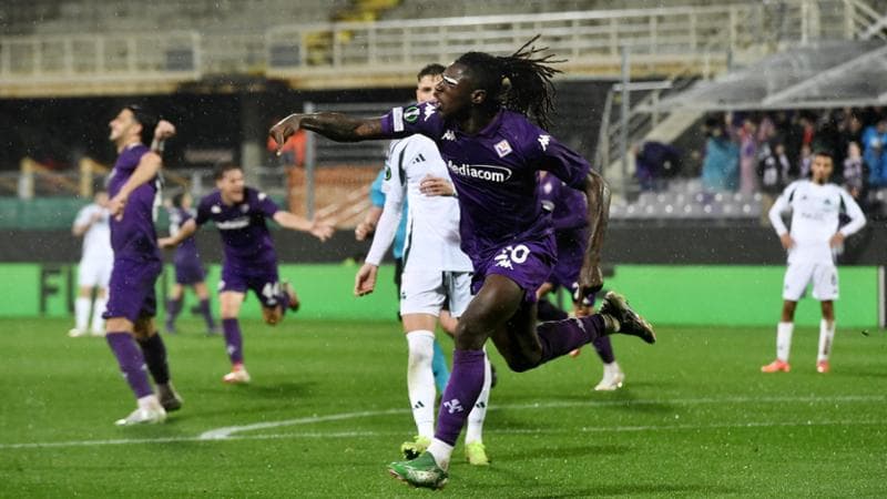 Kean esulta dopo il gol