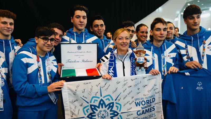 La premier Giorgia Meloni a Torino per incontrare gli atleti delle&nbsp;Special Olympics&nbsp;
