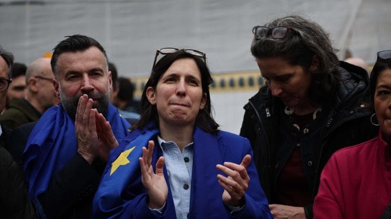 Artisti, ospiti e politici a piazza del Popolo