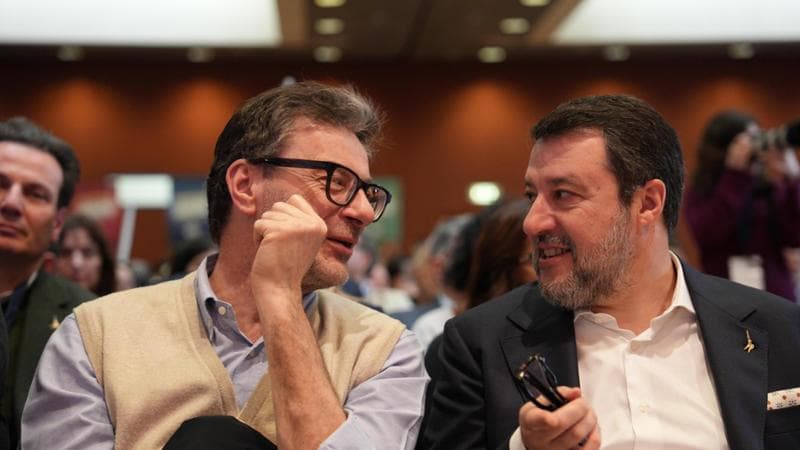 Salvini e Giorgetti ad Ancona