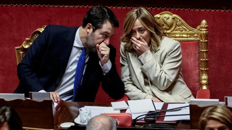 Giorgia Meloni e Matteo Salvini
